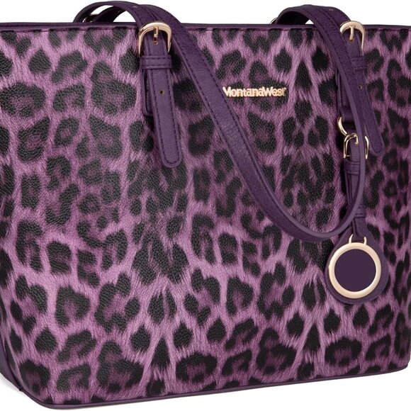 Purses for Women Tote Bag 3Pcs Set Leopard Print Satchel Handbags - Picture 5 of 7